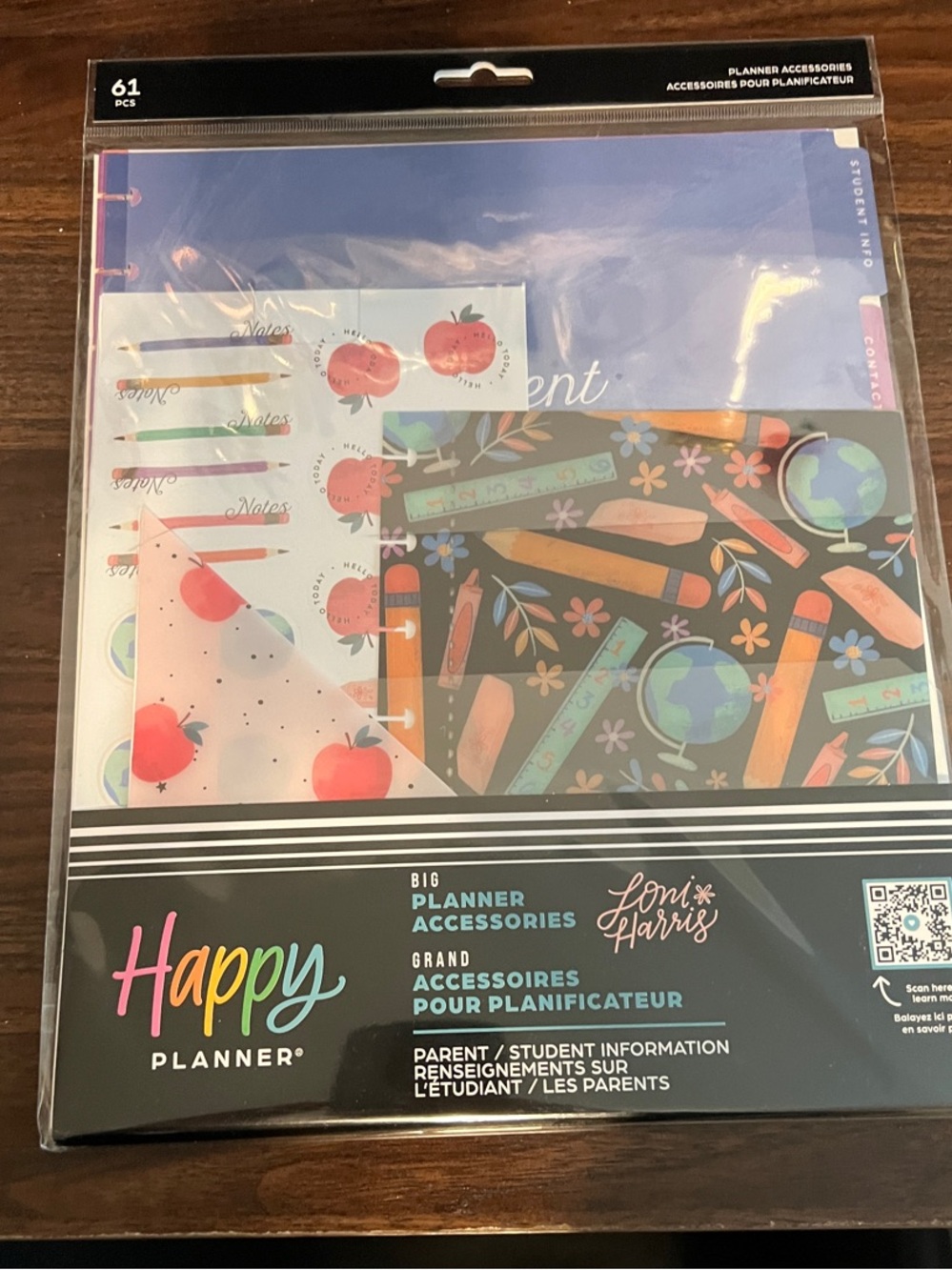 Happy Planner Big Planner Accessories - parent/student information
